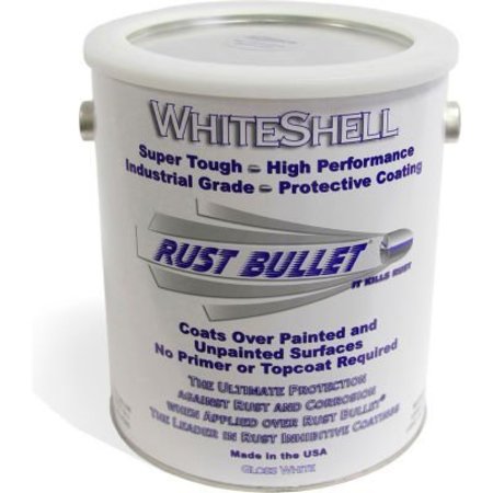 RUST BULLET LLC Rust Bullet WhiteShell Protective Coating and Topcoat Gallon Can WSG